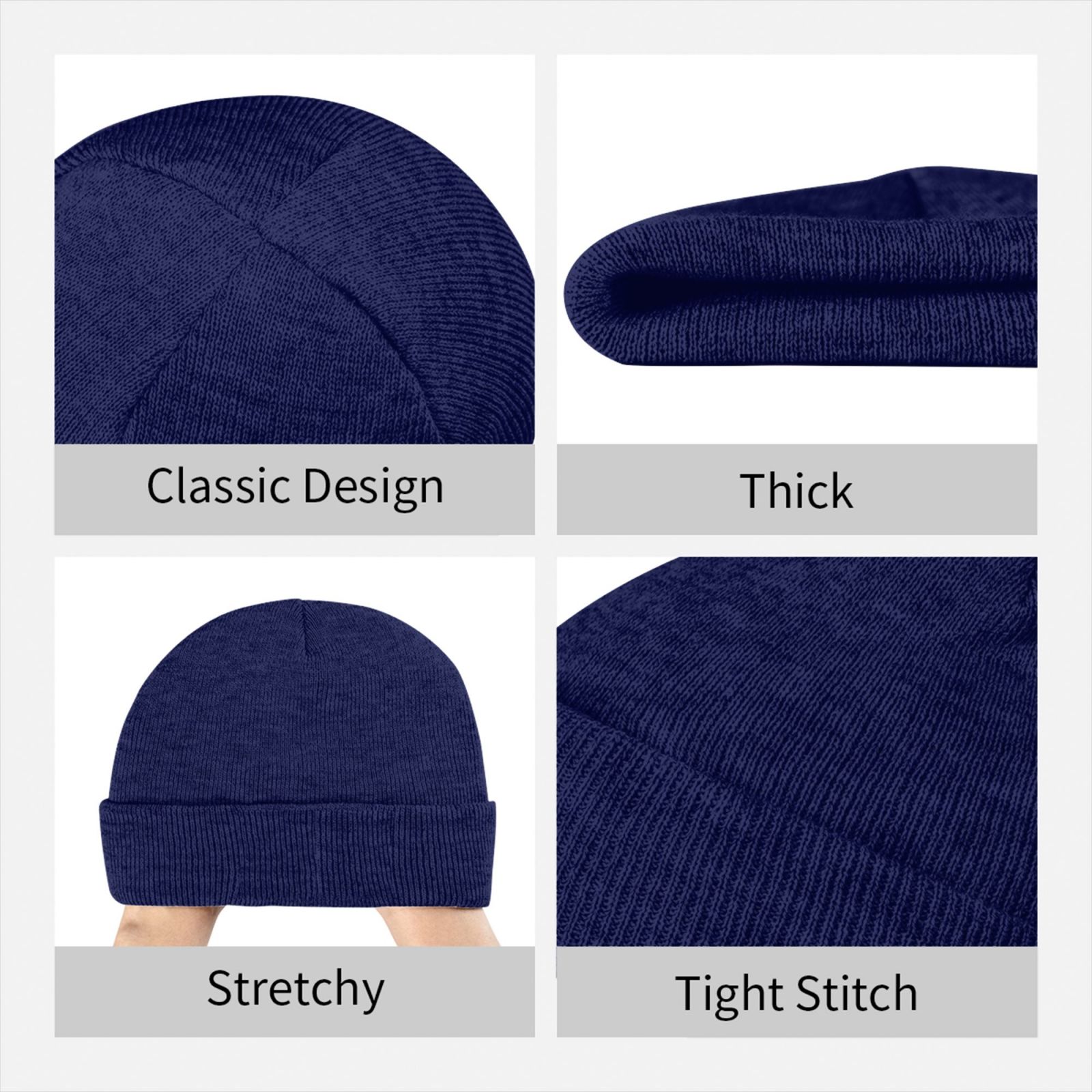Custom Beanie Hat Personalized - огляд і ціна Beanie Cuffed Knit