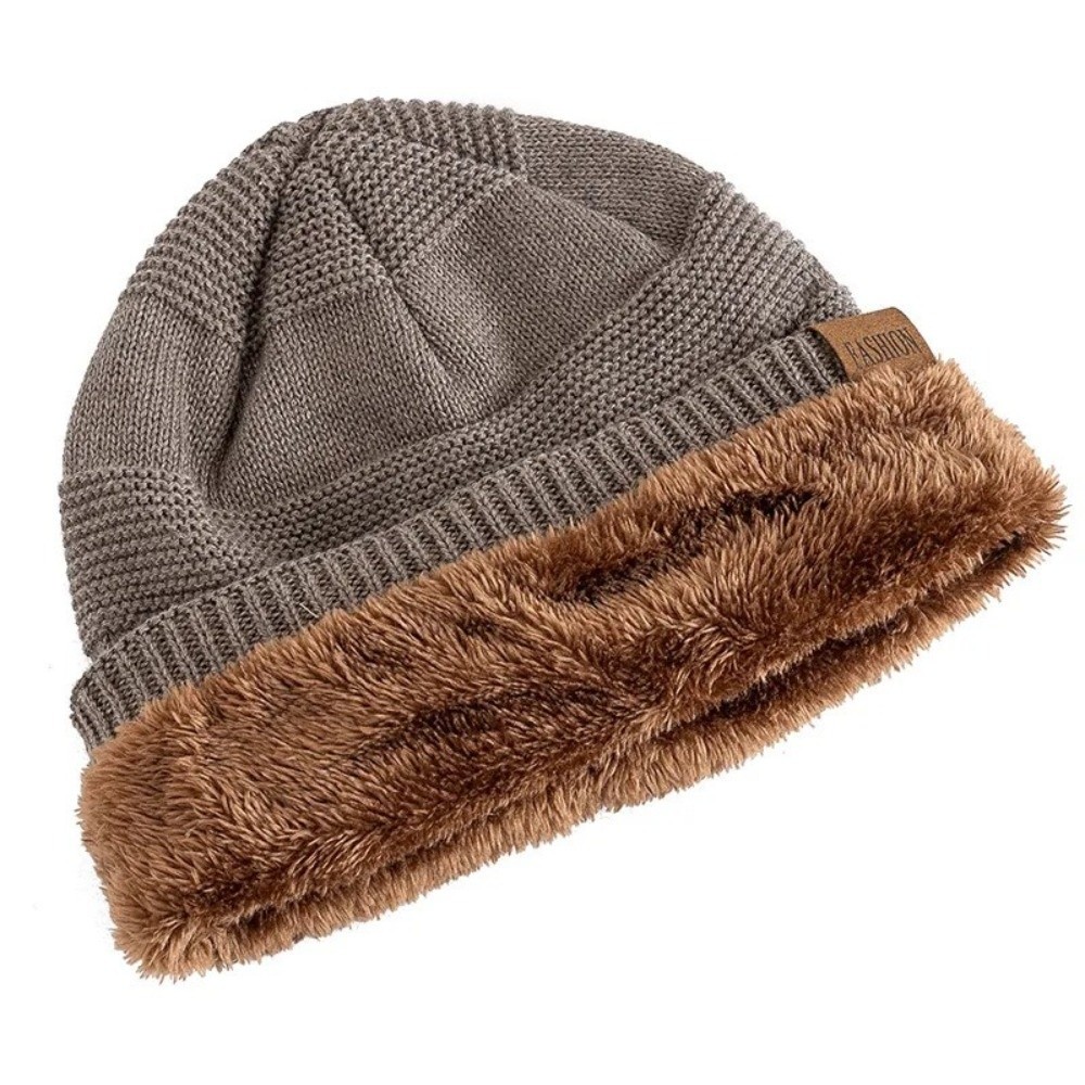 Casual Fur Lined Winter Beanie - огляд і ціна Beanie Cuffed Knit