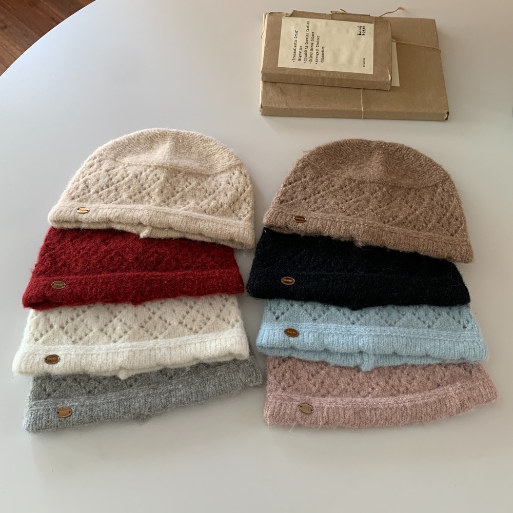Women Fuzzy Knit Beanie Hat Di - огляд і ціна Beanie Cuffed Knit